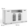 Kommode FINO III mit 4 Türen und Regal, Vitrinen Sideboard Produktbild-Vorschau 3