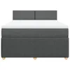 Eleganten-Stil Boxspringbett mit Matratze Dunkelgrau Produktbild-Vorschau 7