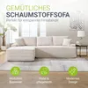 Juskys Sofa Coredo - Beige, moderne Couch aus Cord mit Produktbild-Vorschau 2