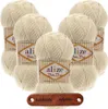 5 x ALIZE Baby Best 1 Cream mit Label Produktbild-Vorschau 1