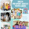 HECKBO Sacca sportiva bambina con motivo sirena | Sacca Anteprima dell’immagine prodotto 6
