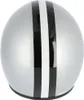 Casco Arc "Modello A-611" Retrolook - Argento con strisce, Anteprima dell’immagine prodotto 4