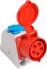 CEE Kupplung Wandsteckdose 32A 400V IP44 5 polig + Schuko Produktbild-Vorschau 2