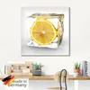 ARTland Glasbild Zitrone im Eiswürfel Größe: 50x50 cm Produktbild-Vorschau 5