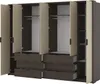 Großer Kleiderschrank 274 cm DEMETRA - beige / dunin Eiche Produktbild-Vorschau 3