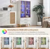 okwish Vitrinen Glasvitrinen mit 2 Schubladen und 2 Türen Produktbild-Vorschau 4