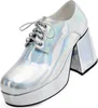 Plateauschuhe Herren silber Schuhgröße: 44-45 Produktbild-Vorschau 7