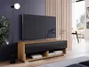 Tavolino per TV CALIBURI 100 - rovere wotan / nero lucido Anteprima dell’immagine prodotto 2