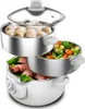A three-tiered electric steamer filled with food. Produktbild-Vorschau