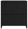 vidaXL Credenza look rovere nero 70 x 41 x 75 cm Materiale Anteprima dell’immagine prodotto 6