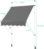 markiza zaciskowa 150 x 180 cm, markiza balkonowa bez Podgląd zdjęcia produktu 7