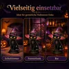 Halloween Nachtlicht Hexenkatze, gotische Katzenfigur mit Produktbild-Vorschau 4