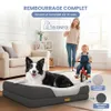 Lit orthopédique pour chien ELONEO, taille M - Gris Voir les images du produit 9