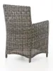 CLP Polyrattan Gartenstuhl Fontana 5mm grau-meliert Produktbild-Vorschau 4
