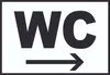 WC rechts Schild A2 (420x594mm) Produktbild-Vorschau 1