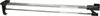 A silver and black extendable clothes rail, isolated on a white background. Náhled obrázku produktu