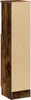 A tall, narrow cabinet with a wood-grain finish on one side and a plain tan surface on the other, shown from a side angle. Anteprima dell’immagine prodotto