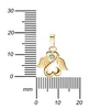 Gold Engel-Herz-Flügel-Anhänger 333 Gold 8 Karat, Produktbild-Vorschau 3