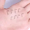 1 Stück exquisiter Polier-Nasenring in Zahlenform, Produktbild-Vorschau 5