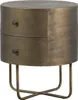 glossy runde kleines schrank metall antique brass Produktbild-Vorschau 1