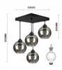 LUXOLAR Pendelleuchte 4 flammig Schwarz, Led Deckenlampe Produktbild-Vorschau 4