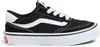 A black and white Vans sneaker shown from the side on a white background. Náhled obrázku produktu