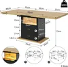 MODFU Table de Cuisine Extensible - Plateau MDF Effet Bois Voir les images du produit 6