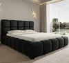Asti Polsterbett 200 x 200 cm Schwarz – Velluto Samtbezug, Produktbild-Vorschau 1