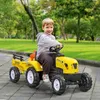 HOMCOM Šlapací traktor s přívěsem Šlapací auto Traktor Náhled obrázku produktu 2