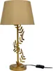 Relaxdays Tischlampe, Metallfuß, Stoffschirm, E27, HxD: Produktbild-Vorschau 1