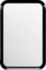 A blank screen of a device with a black border. Náhled obrázku produktu