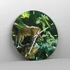 Wanduhr - Rund - Glasuhr - Dschungel Leopard Panther - Produktbild-Vorschau 4