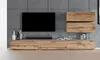 AX LIVING Anbauwand Loriano V Wohnwand braun Eiche Wotan Produktbild-Vorschau 1