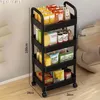 Servierwagen, Bücherregale, Küchenwagen,  4 Etagen, Produktbild-Vorschau 9