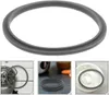 Collage of images showing gray replacement gaskets for blenders, with close-ups and context shots. Produktbild-Vorschau