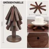 Untersetzer, Untersetzer-Set aus schwarzem Walnussholz (2 Produktbild-Vorschau 2