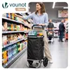 VOUNOT® 2 Räder Einkaufstrolley Klappbar mit 50L Produktbild-Vorschau 2