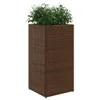 Design Pflanzkübel 2 Stk. Braun 40x40x80 cm Poly Rattan, Produktbild-Vorschau 4
