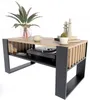 MATKAM Couchtisch IGA H50 x B100 x T53,6 cm, mit Lamellen Produktbild-Vorschau 4