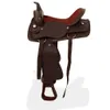 vidaXL Western-Sattel, Halfter & Brustblatt Echtleder 16" Produktbild-Vorschau 3