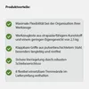 Werkzeugkiste 48x24x21 cm Kunststoff Griffe klappbar aus Produktbild-Vorschau 8