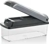 A vegetable chopper with a clear container and a gray and black lid. Anteprima dell’immagine prodotto