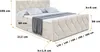ALTDECOR Boxspringbett mit Fußteil, H4 Matratze und Topper Produktbild-Vorschau 6