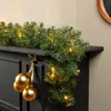 Tannengirlande 12cm künstlich mit LED Indoor & Outdoor 2,7m Produktbild-Vorschau 3