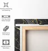 ARTHUB® Leinwandbild 80x120 cm, Black Square Marble | Produktbild-Vorschau 5