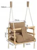 Detská drevená hojdačka Elegance 3v1 34x34cm Hnedá Náhľad obrázku produktu 8