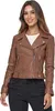 Tazzio Damen Lederjacke F507 Camel L Produktbild-Vorschau 3