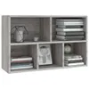 vidaXL Bücherregal/Sideboard Grau Sonoma 50x25x80 cm Produktbild-Vorschau 5