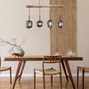 Hängeleuchte, Glasschirm, Holzoptik, braun, H 130 cm Produktbild-Vorschau 11