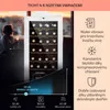 Klarstein vinotéka, 1 zóna, malá, 74 l, skleněné dveře, Náhled obrázku produktu 4